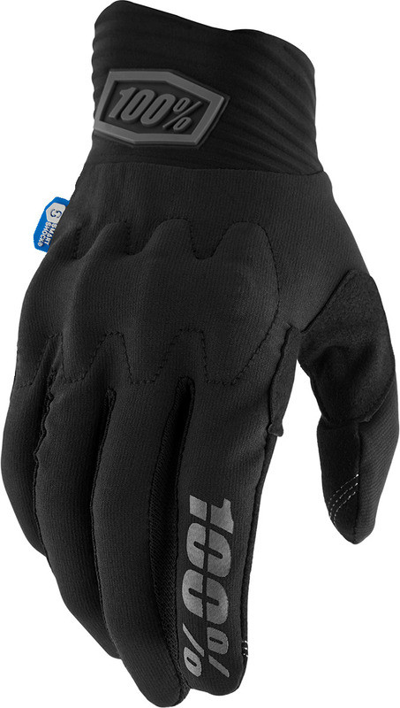 100% Cognito Smart Shock Black Gloves