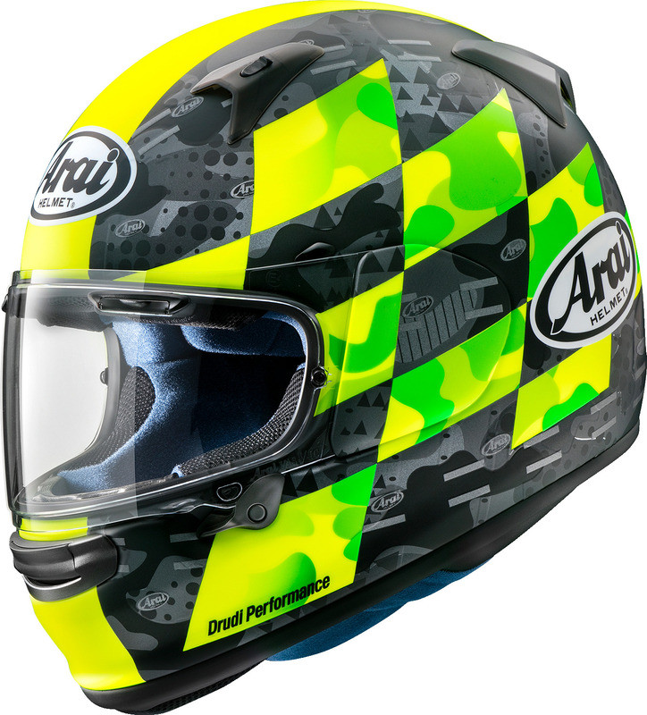Arai Regent-X - Snell 2020 Patch Yellow Frost Helmet