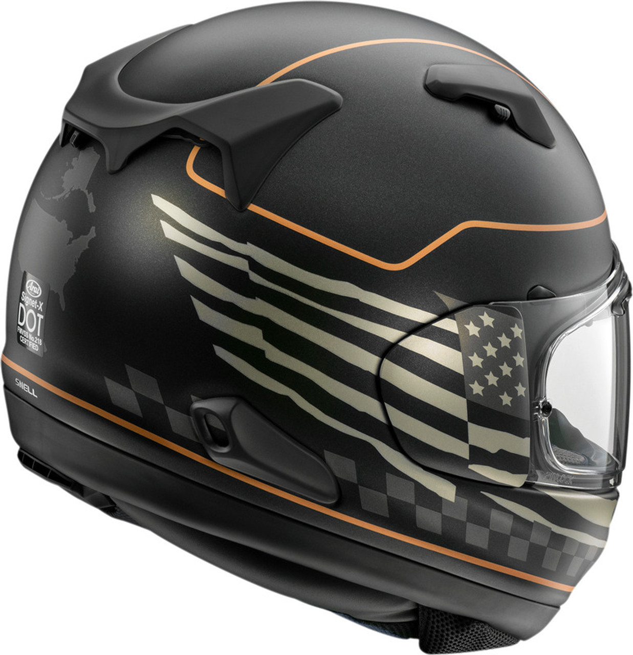 Arai Signet-X - Snell 2020 US Flag Black Frost Helmet