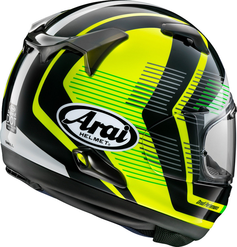 Arai Signet-X - Snell 2020 Impulse Yellow Helmet