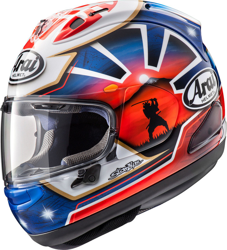Arai Corsair-X - Snell 2020 Dani Samurai-2 Blue Helmet - Speed Addicts