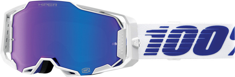 100% Armega Izi HiPER Blue Mirror Goggles