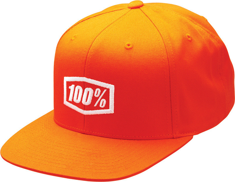 100% Youth Icon Snapback Orange Hat