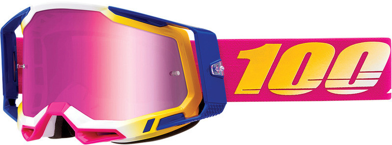 100% Racecraft 2 Mission Pink Mirror Goggles