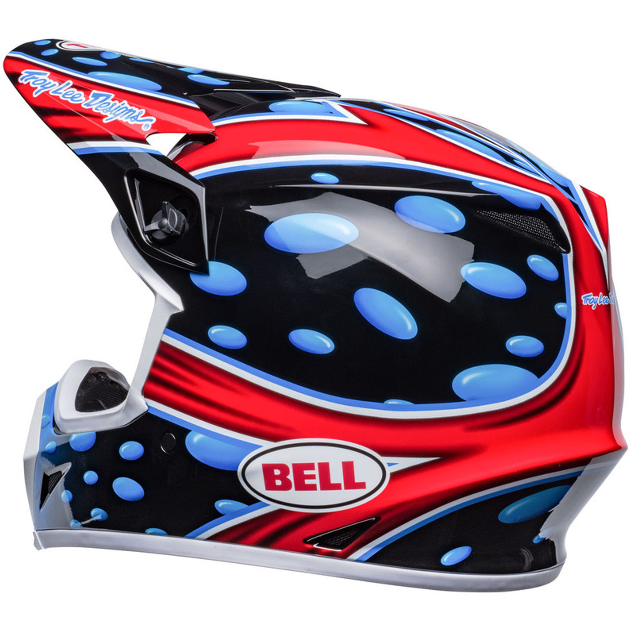 Casque Bell MX 9 Adventure Mips Dash gloss black red, trail