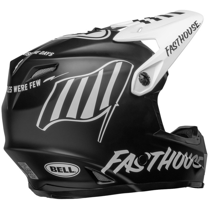 Bell Moto-9 Youth Fasthouse Flying Colors Black Helmet