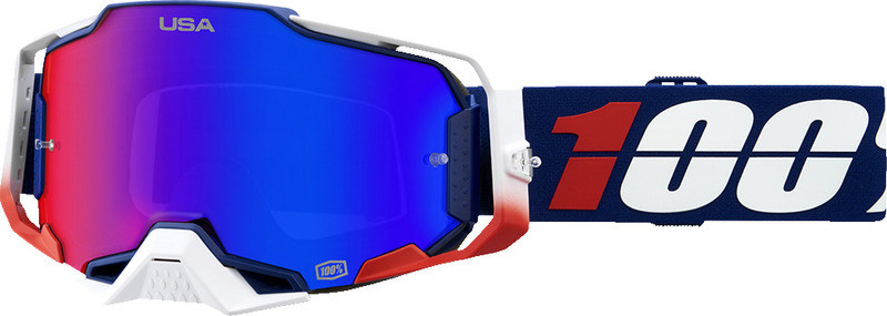 Armega Izi HiPER® Maschera - Specchio blu 100% moto