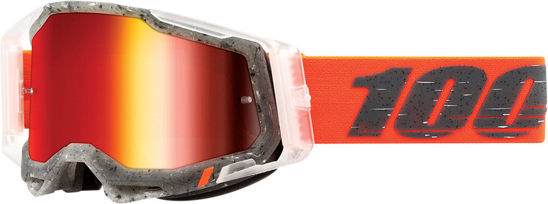 100% Racecraft 2 Schrute Red Mirror Goggles