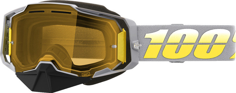 100% Armega Complex Yellow Snow Goggles