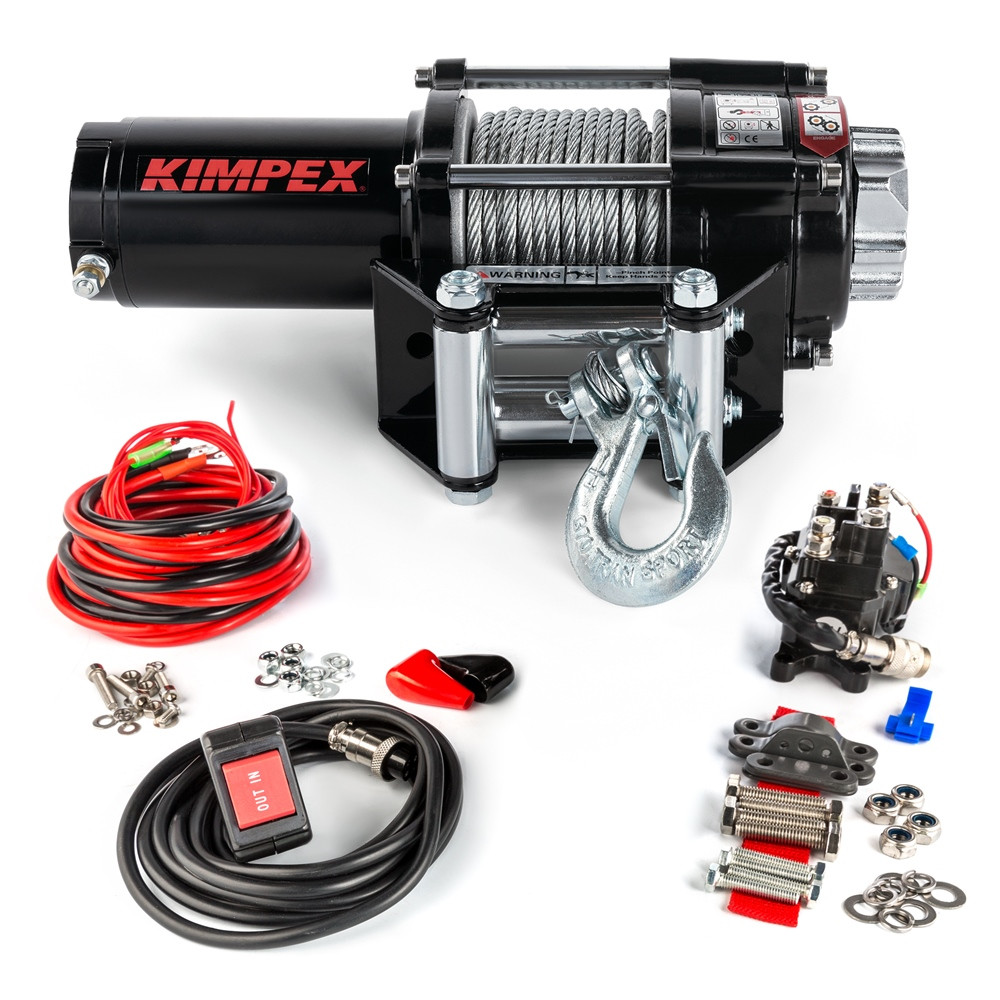 Kimpex 3500 lbs Winch IP 67 Kit // WINCH IP 67 3500 STEEL CABLE W/ACCESS