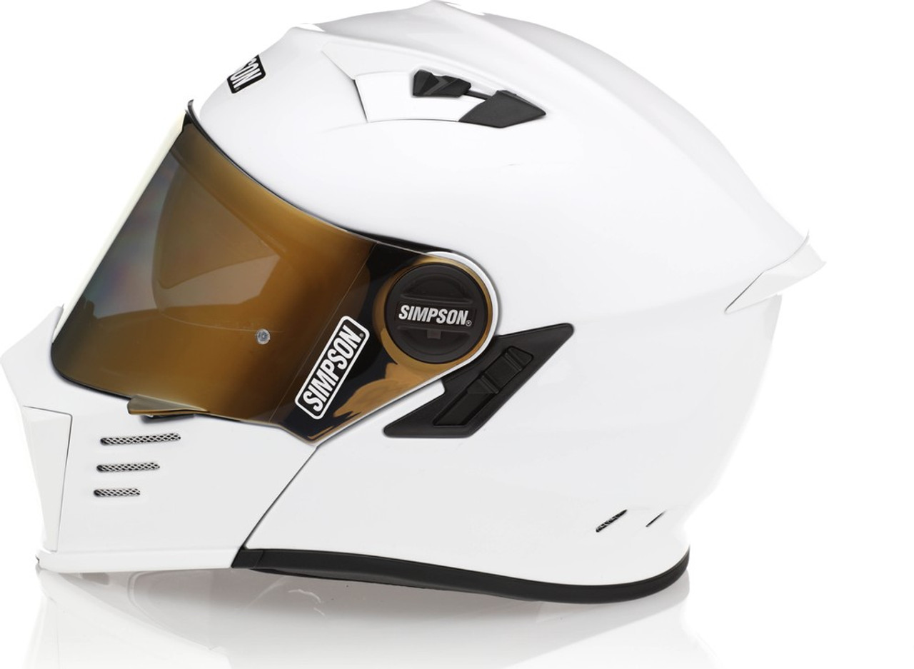 (美品) SIMPSON Mod Bandit モジュラーヘルメット　インカム Simpson Mod Bandit White Helmet - Speed Addicts