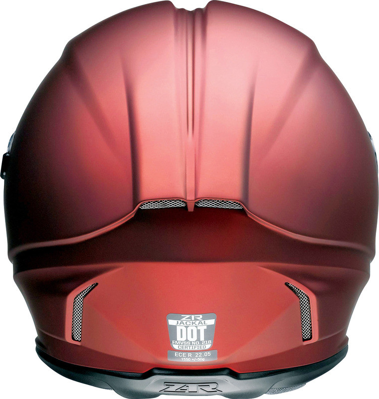 Z1R Jackal Satin Red Helmet