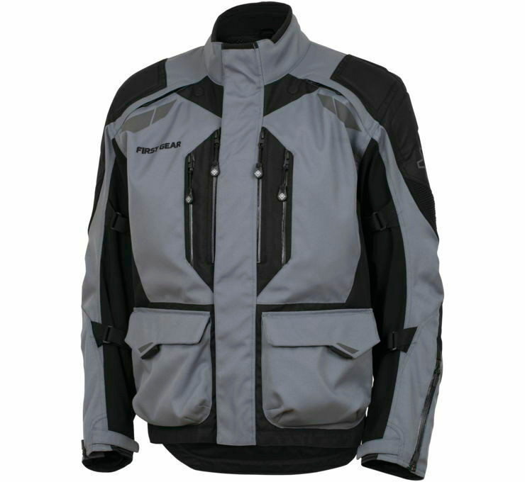 First Gear Kathmandu 2.0 Gray Black Jacket
