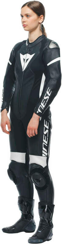 Dainese Women's Grobnik Black White Leather Suit - Speed Addicts