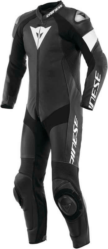 Dainese Tosa Black White Leather Suit
