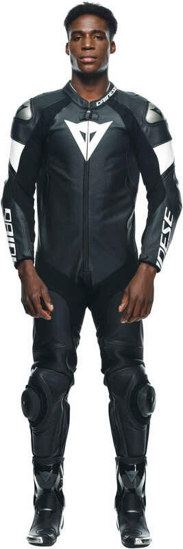 Dainese Tosa Black White Leather Suit