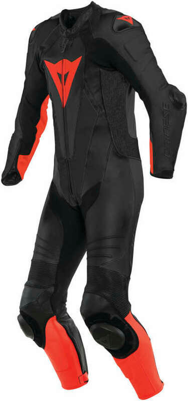 Dainese Laguna Seca 5 Black Red Leather Suit