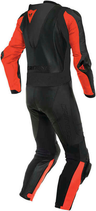 Dainese Laguna Seca 5 Black Red Leather Suit - Speed Addicts