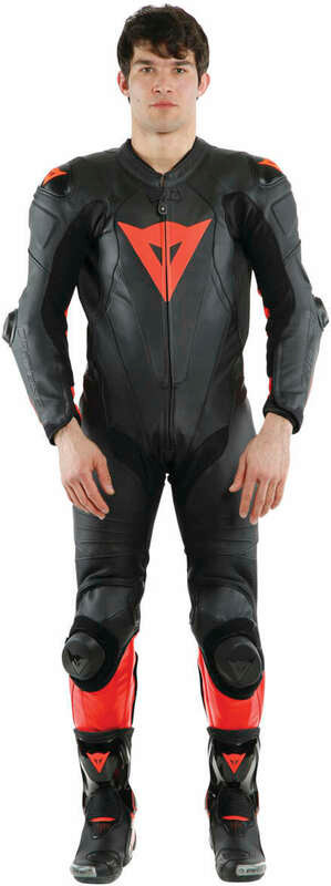Dainese Laguna Seca 5 Black Red Leather Suit