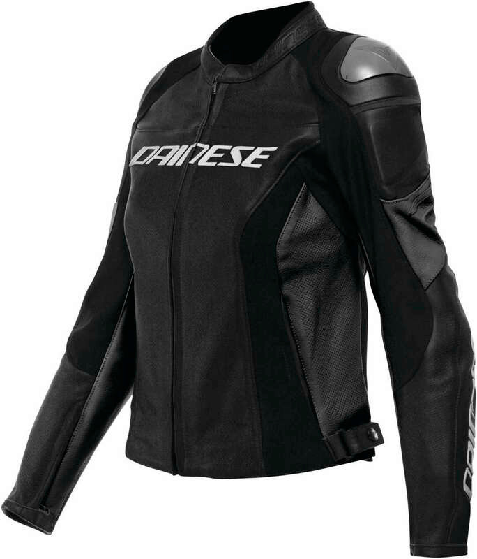 Dainese Women's Racing 4 Perforated Black Leather Jacket