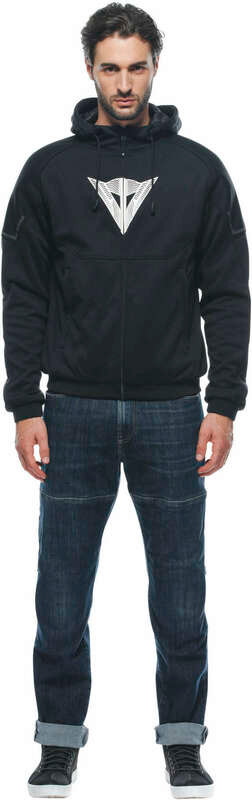 Dainese Daemon-X Safety Zip Black White Hoodie