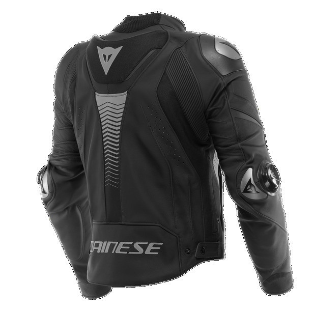 Dainese Super Speed 4 Black Grey Leather Jacket