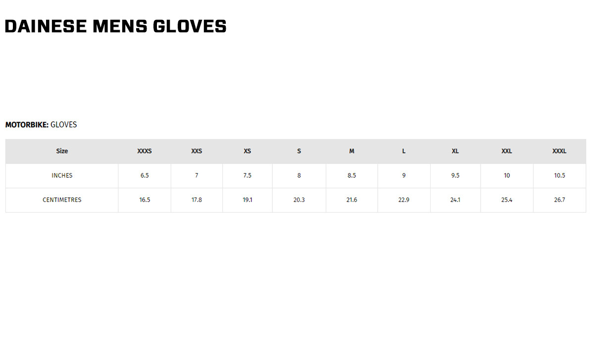 Dainese Mig 3 Air Tex Black Gloves