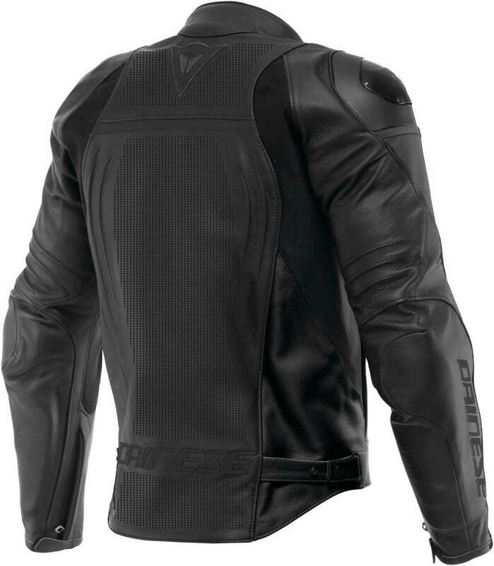 Dainese Racing 4 Perforated Black Leather Jacket