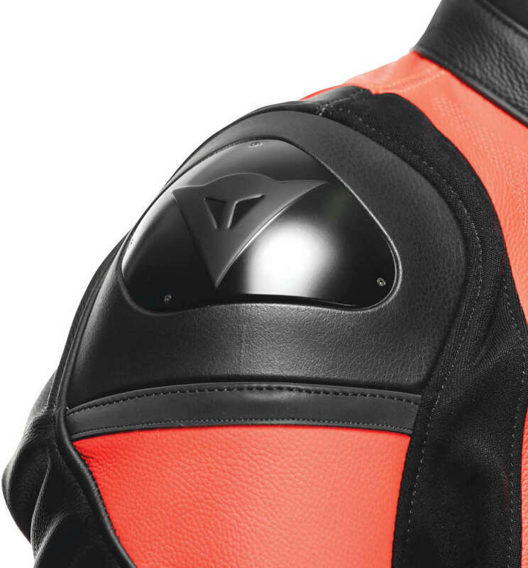 Dainese Racing 4 Perforated Black Red Leather Jacket - Speed Addicts