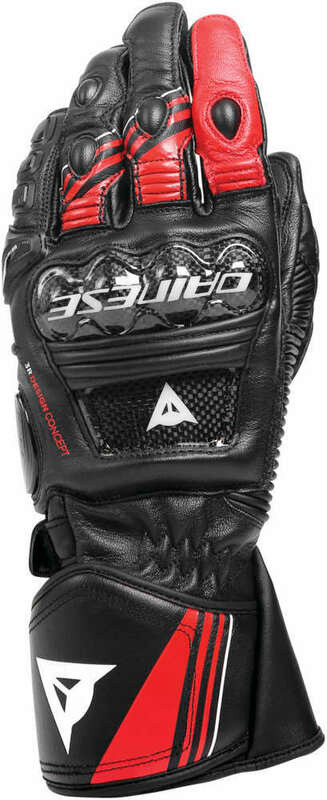 Dainese Druid 4 Black Red White Gloves - Speed Addicts