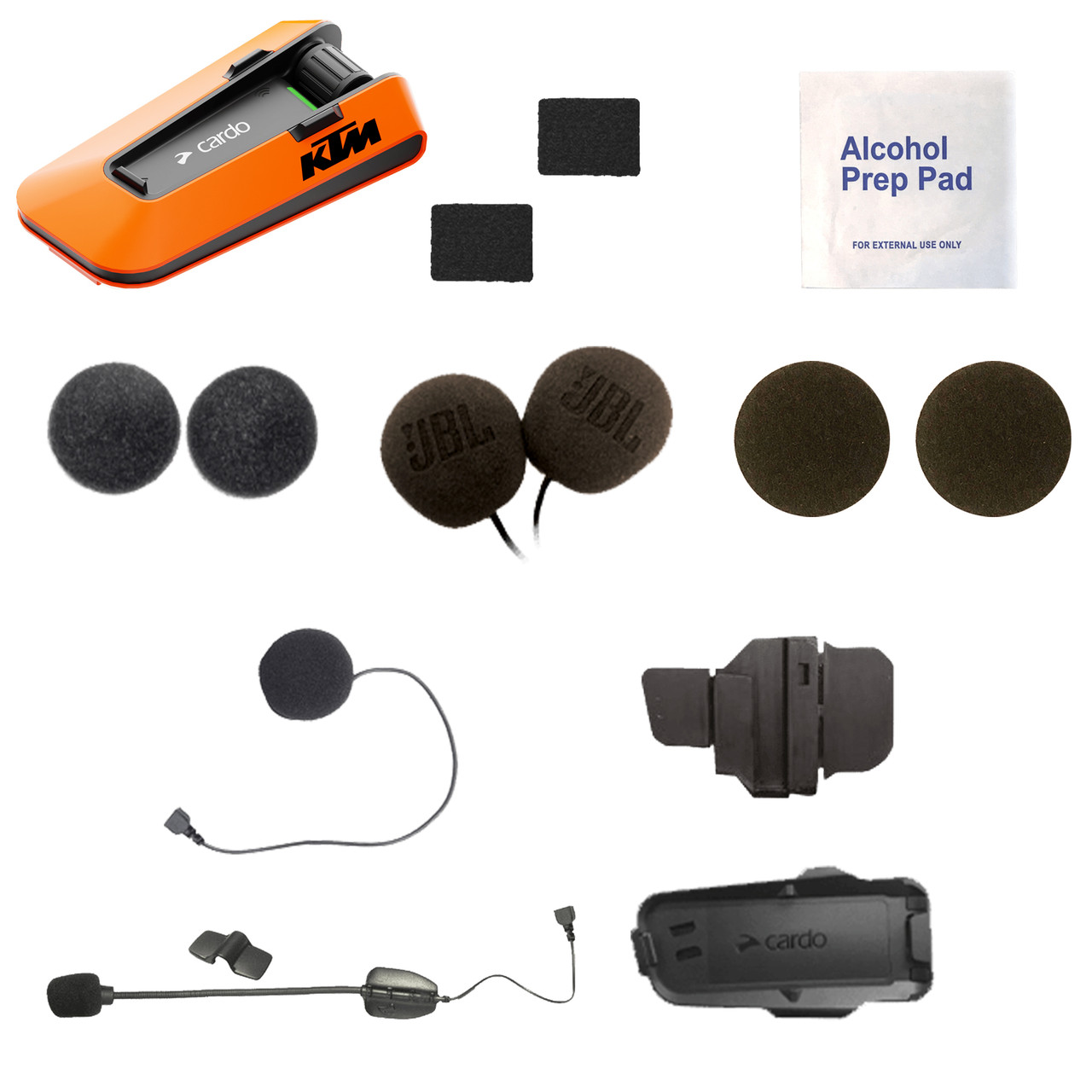 Cardo Packtalk Edge KTM Edition Bluetooth Headset Single - Speed