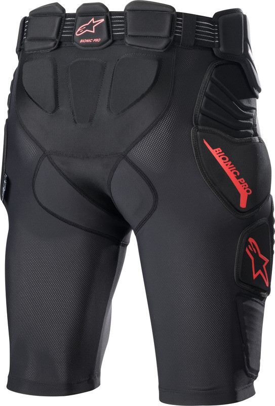 Alpinestars Bionic Pro Black Red Protection Shorts