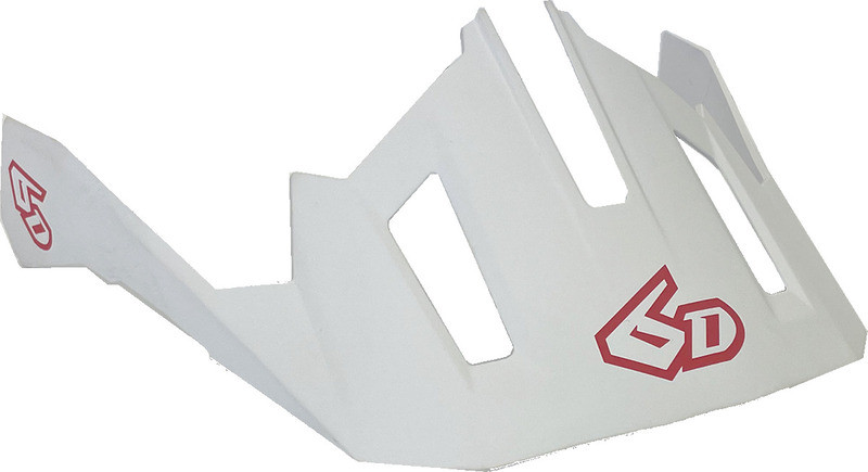 6D ATB-2T Ascent White Visor