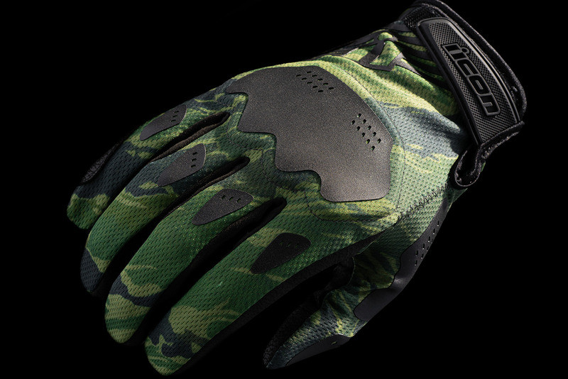 Icon Hooligan Tiger's Blood Green Gloves