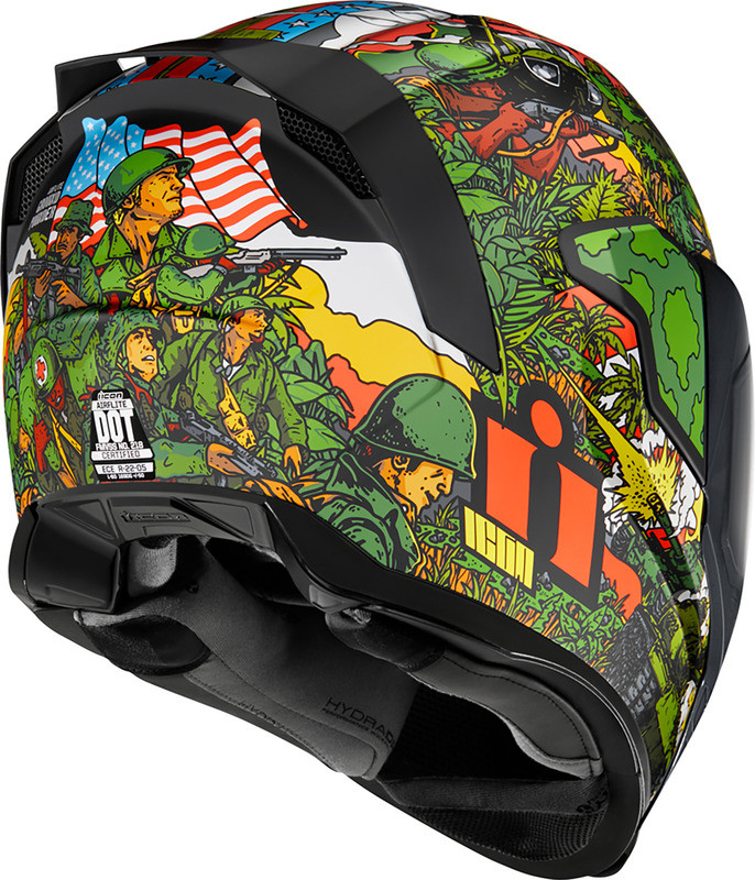 Icon Airflite GP23 Green Helmet