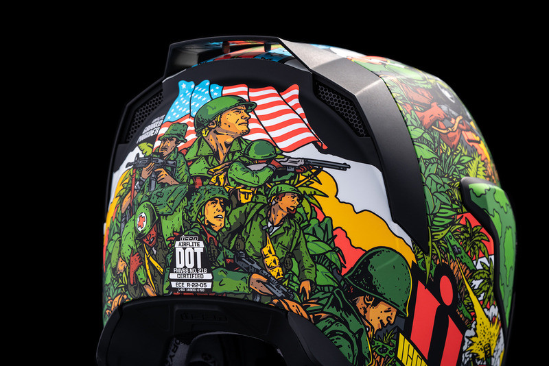 Icon Airflite GP23 Green Helmet