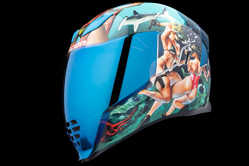 Icon Airflite Pleasuredome 4 Blue Helmet