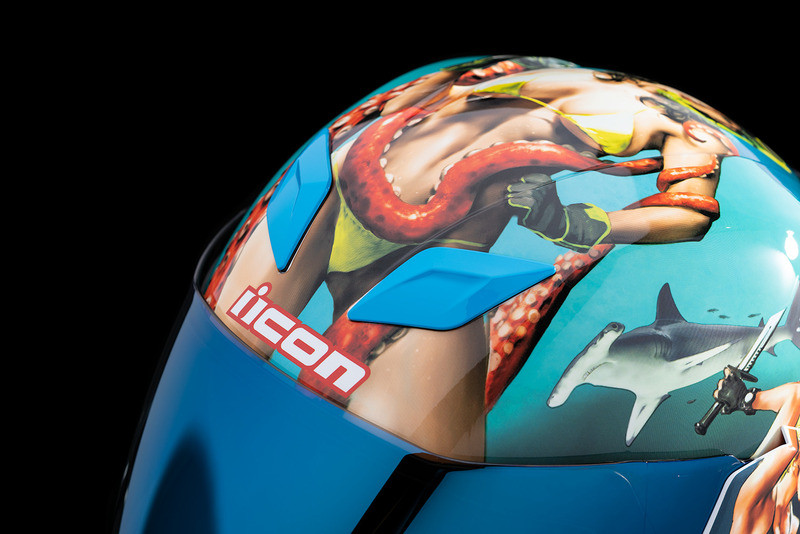 Icon Airflite Pleasuredome 4 Blue Helmet