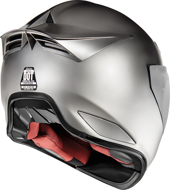Icon Domain Cornelius Silver Helmet