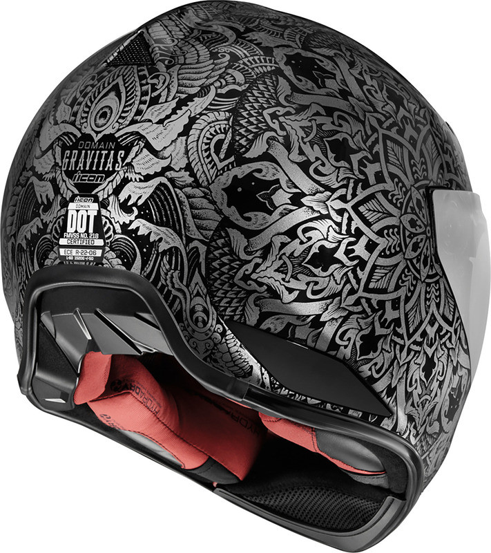 Icon Domain Gravitas Black Helmet - Speed Addicts