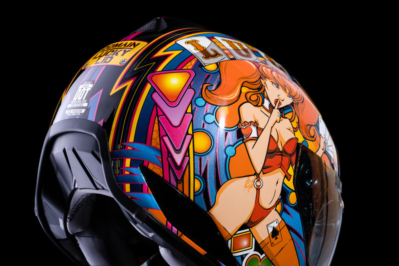 Icon Domain Lucky Lid 4 Red Helmet