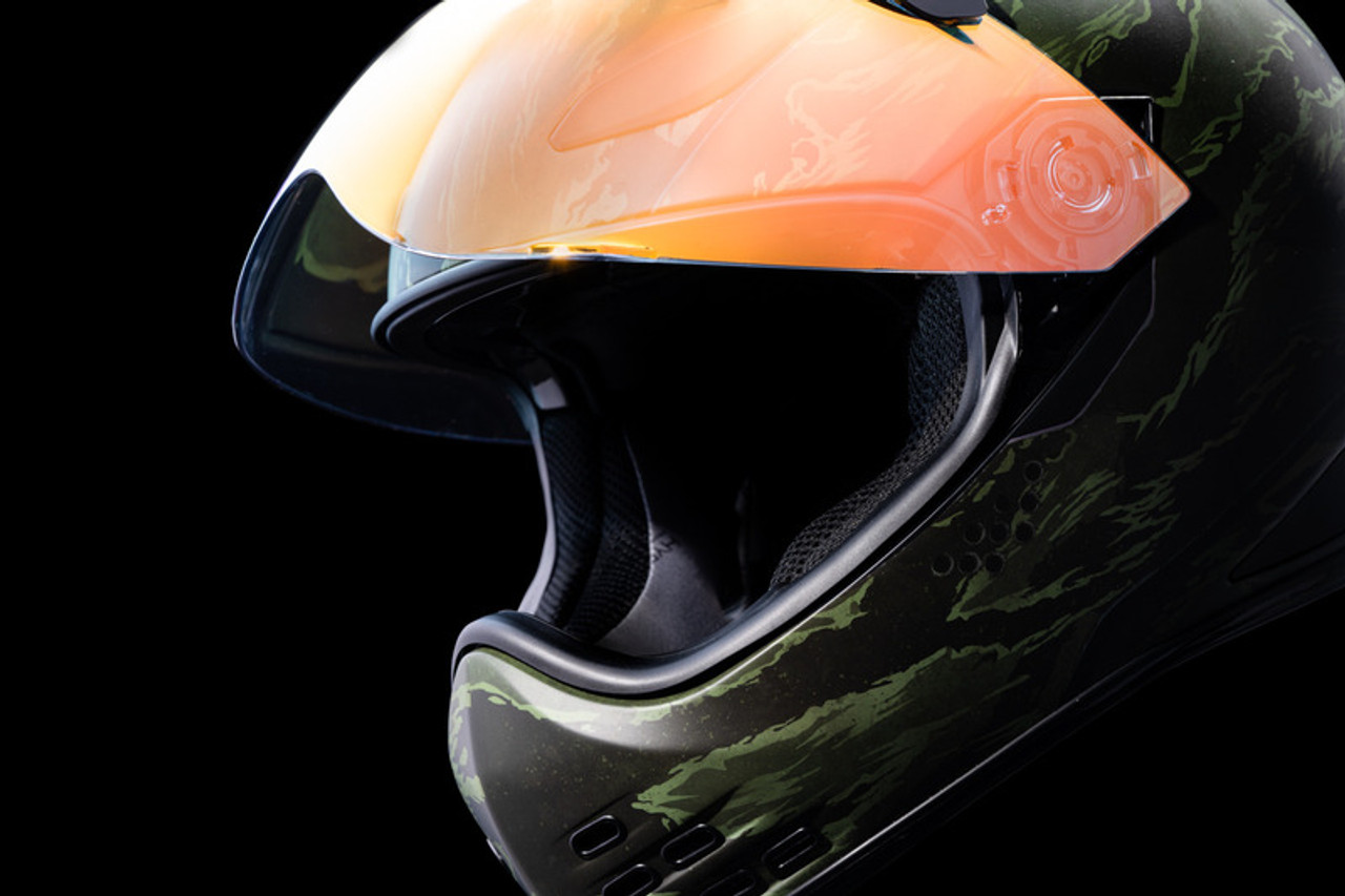 Icon Domain Tiger's Blood Green Helmet - Speed Addicts