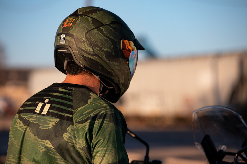 Icon Domain Tiger's Blood Green Helmet - Speed Addicts