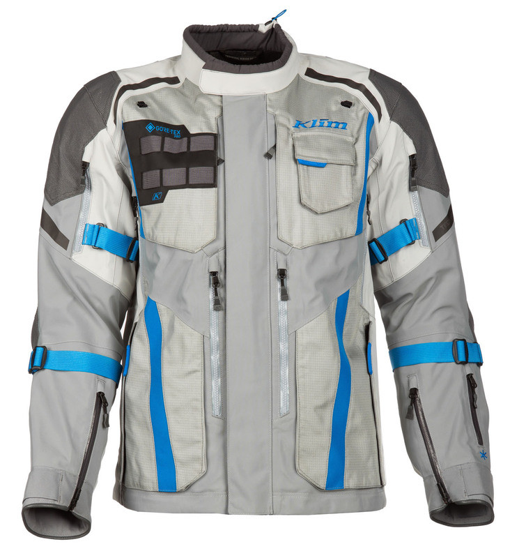 Klim Badlands Pro Cool Gray Electric Blue Lemonade Jacket