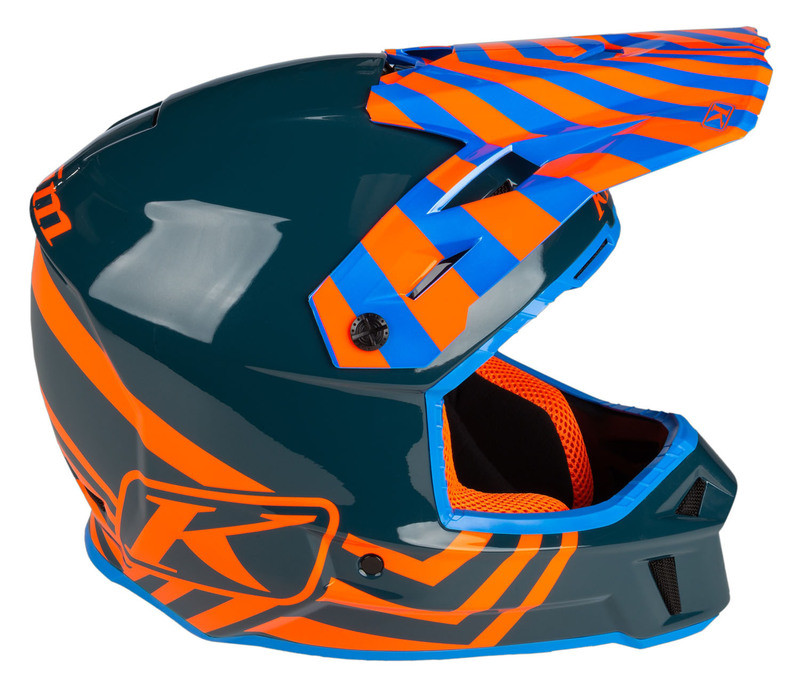 Klim F3 Carbon ECE Illusion Striking Petrol Helmet
