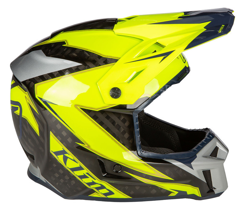 Klim F3 Carbon ECE Lightning Hi-Vis Helmet
