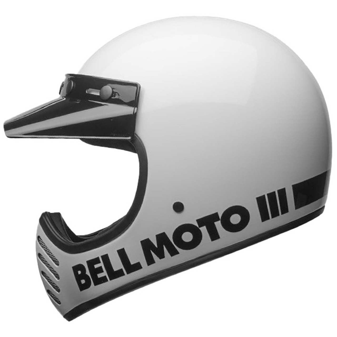 Bell Moto-3 Classic White Helmet - Speed Addicts