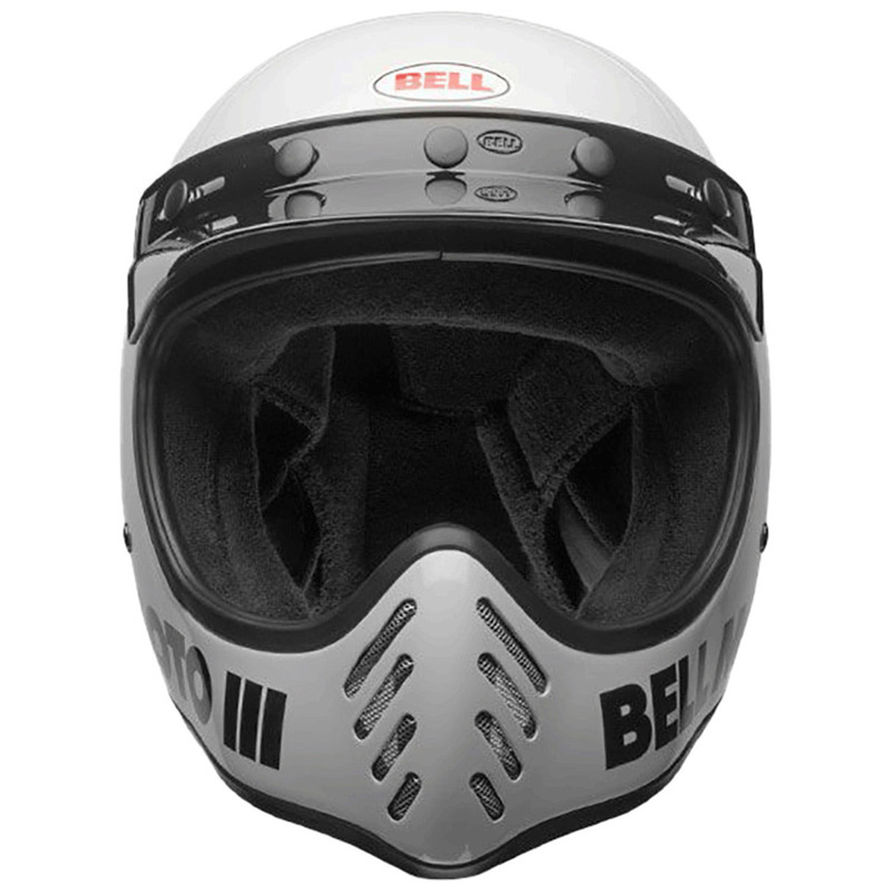 Bell moto deals 3 white large