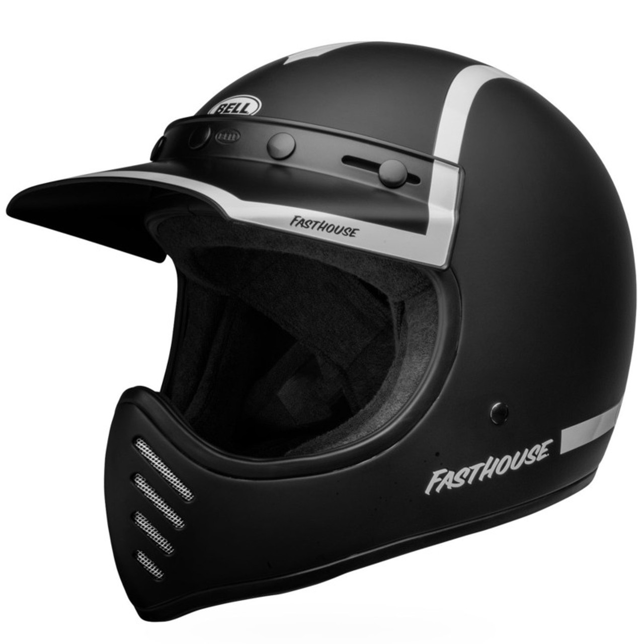 Bell Moto-3 Fasthouse Old Road Black White Helmet