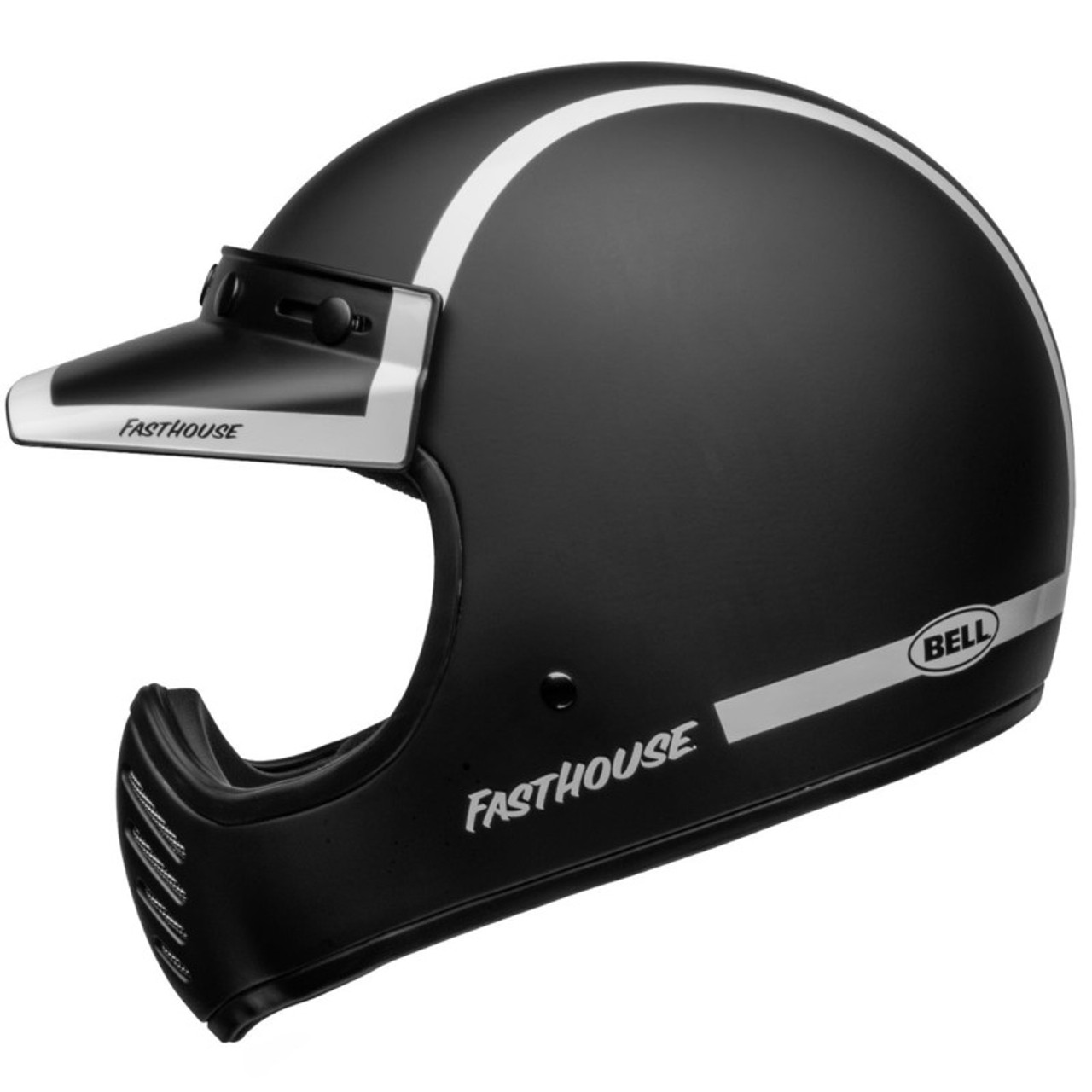 Bell Moto-3 Fasthouse Old Road Black White Helmet - Speed Addicts